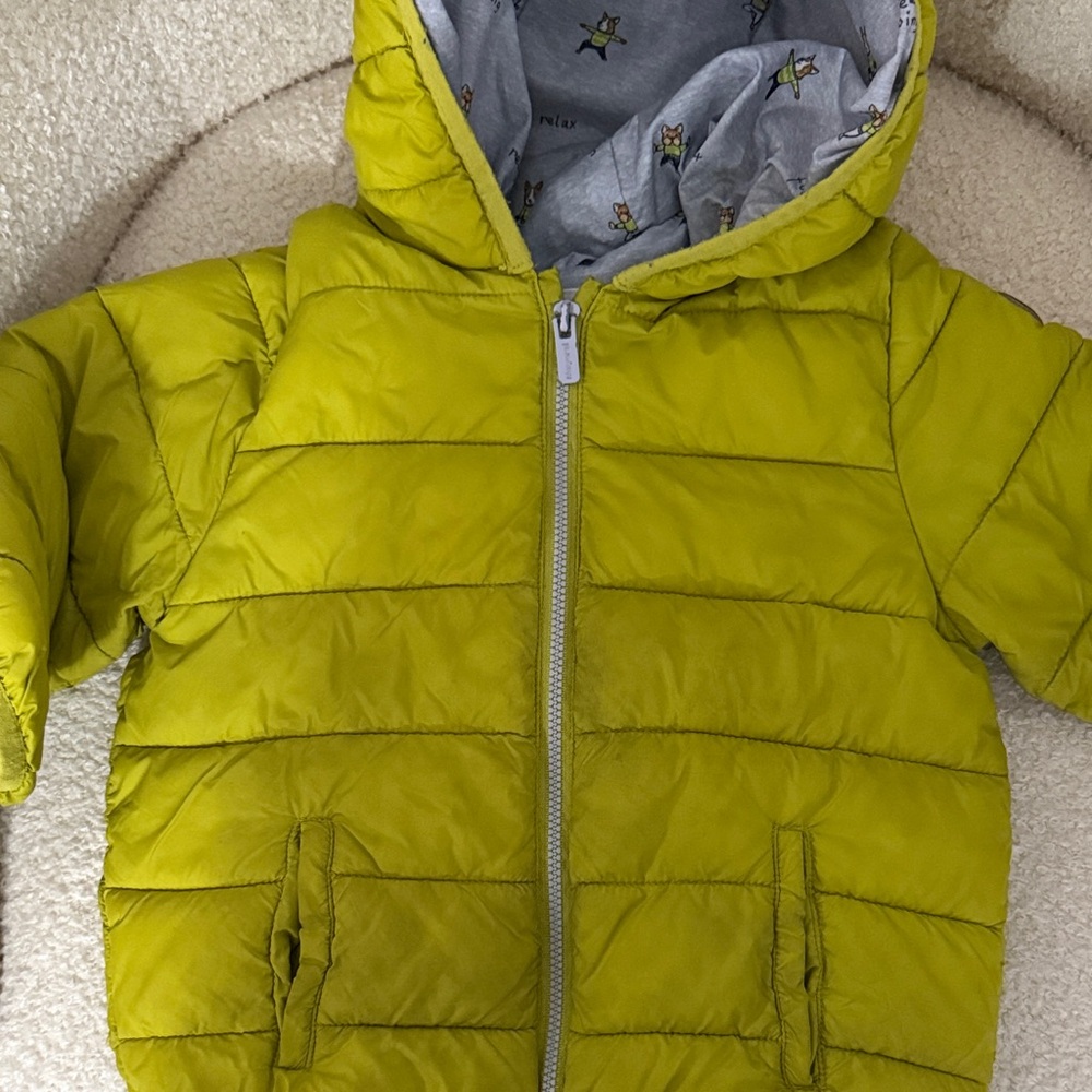 Mayoral Bright Green Puffer Jacket